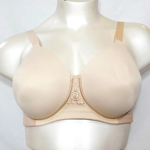 40DDD Vanity Fair 71-380 Beautiful Benefits Back Smoothing Wire Free Bra Nude - Picture 1 of 3